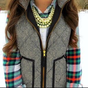 j crew herringbone vest